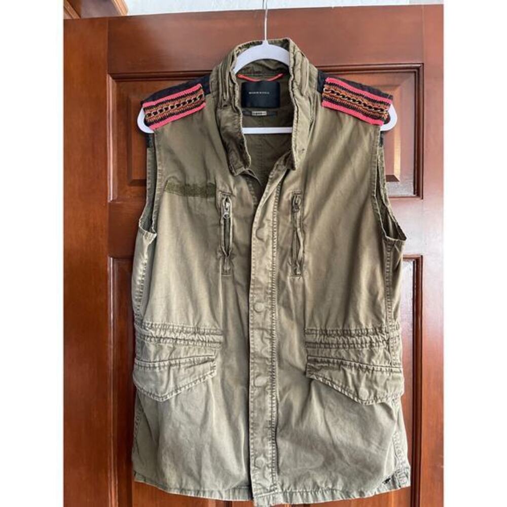 Maison Scotch embroidered utility vest size 4